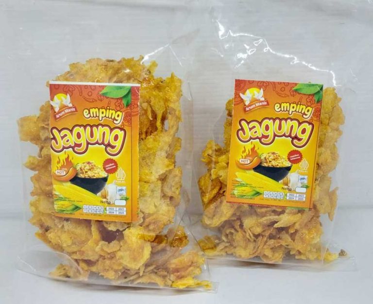 cara kemas emping jagung menarik