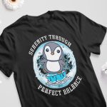 Kaos Sablon dengan Ilustrasi Tropikal