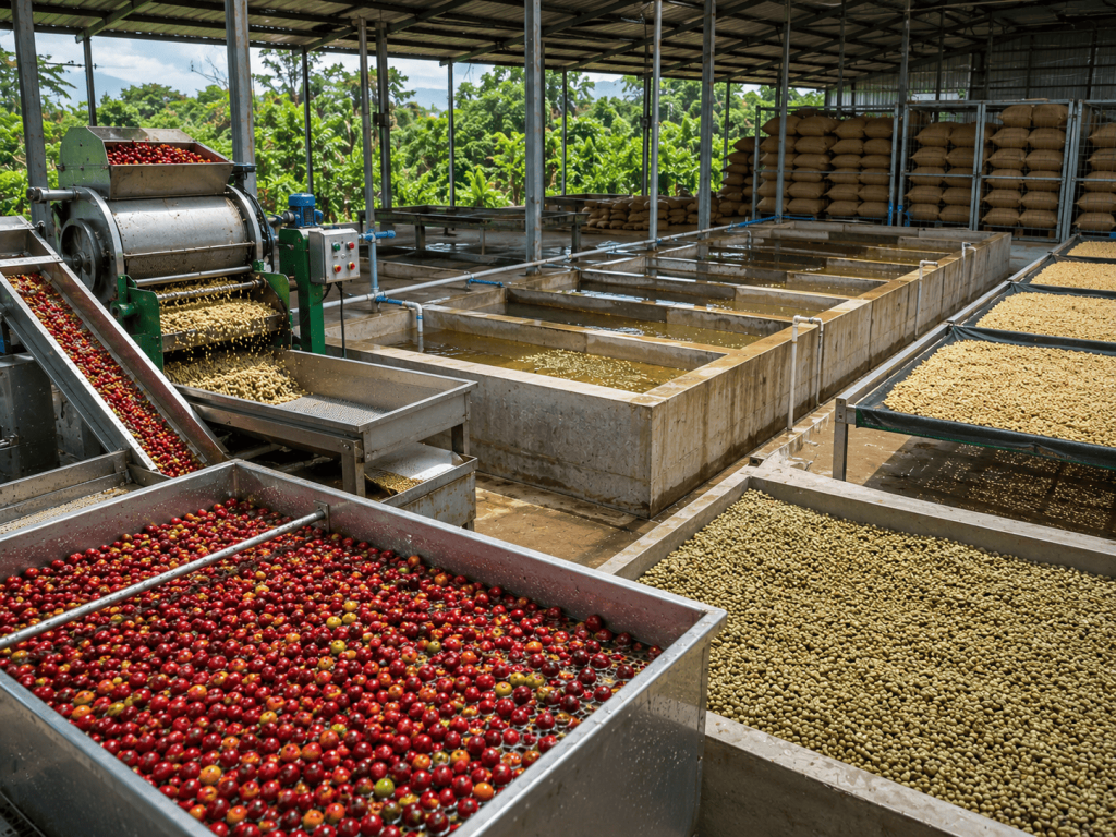 apa saja proses produksi kopi